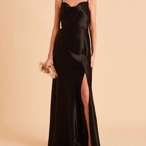 Birdy Grey: Lisa long black satin